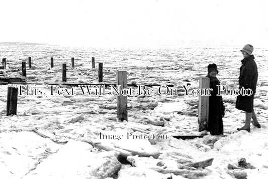 KE 2361 - Frozen Sea At Seasalter, Whitstable, Kent 1925