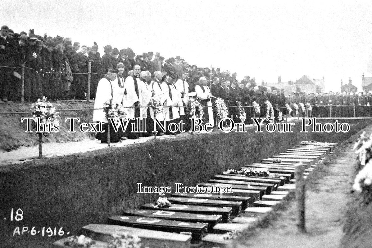 KE 2371 - Faversham Munitions Factory Funeral, Kent 1916 WW1