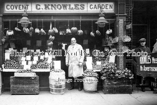 KE 2381 - Knowles Greengrocer, High Street, Whitstable, Kent c1920