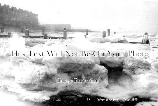 KE 2430 - Frozen Sea & Wave Crest, Whitstable, Kent 1929