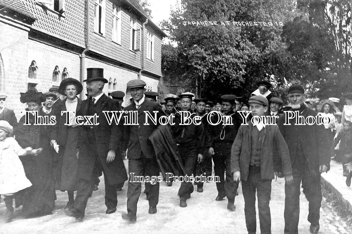 KE 2462 - Japanese Naval Men Accompanied By Dignatory, Rochester, Kent