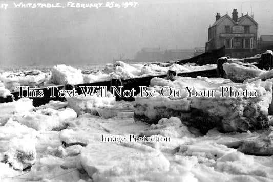 KE 2464 - Frozen Sea & Neptune Pub, Whitstable, Kent