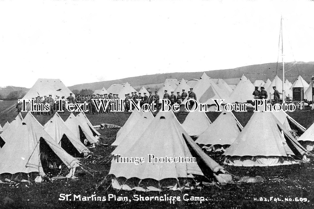 KE 2491 - St Martins Plain Military Camp, Shorncliffe, Kent 1914