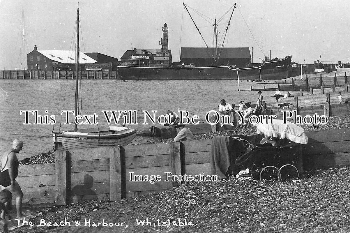 KE 251 - Whitstable Beach & Harbour, Kent