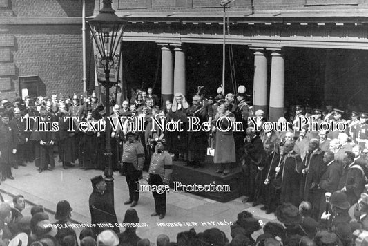 KE 2564 - Proclamation Of King George V, Rochester, Kent 1910