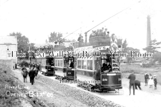KE 2621 - River Line Tram Opening, Dover, Kent 1905