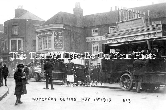 KE 2646 - Margate Butchers Outing, Kent 1913