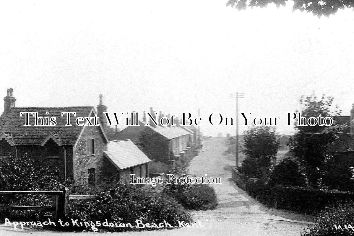 KE 2723 - Approach To Kingsdown Beach, Kent c1926