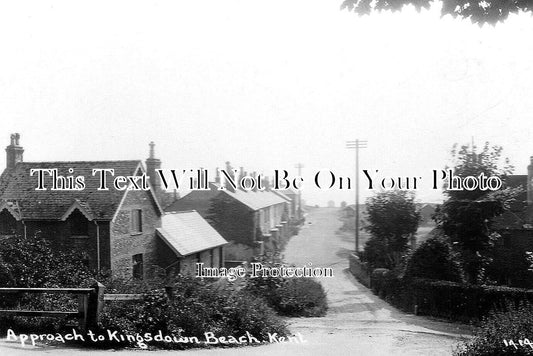 KE 2723 - Approach To Kingsdown Beach, Kent c1926