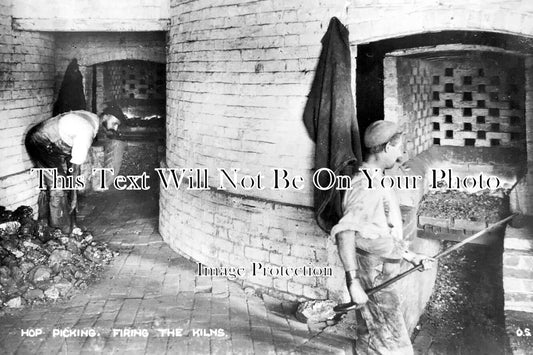 KE 2727 - Firing The Kilns, Hop Picking, Kent
