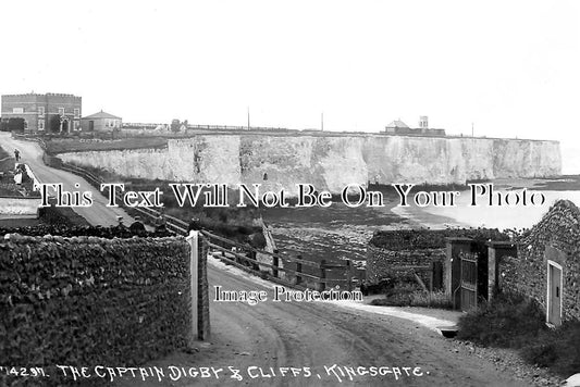KE 2735 - The Captain Digby & Cliffs, Kingsgate, Kent c1910