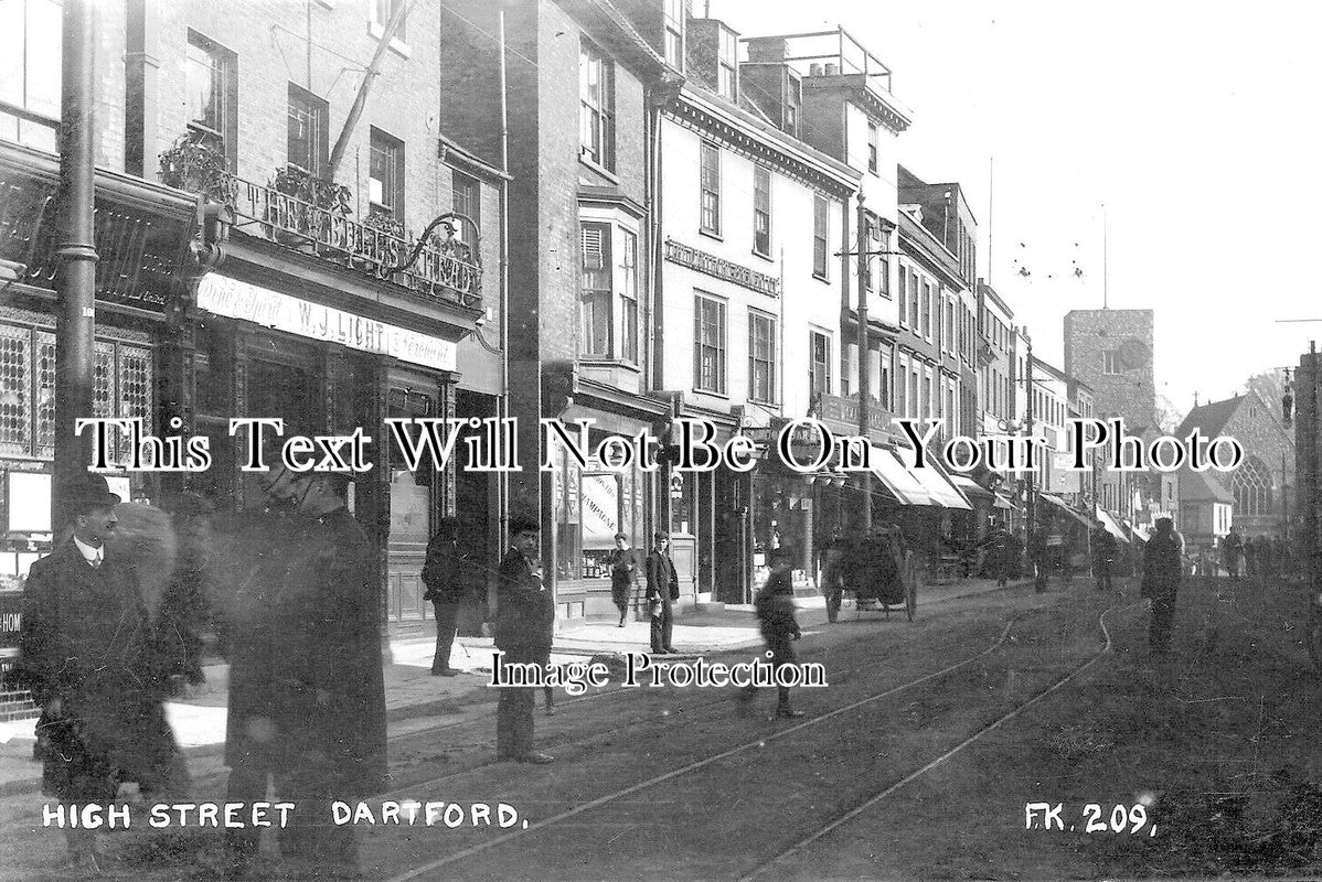 KE 2782 - The Bulls Head Pub, High Street, Dartford, Kent c1918
