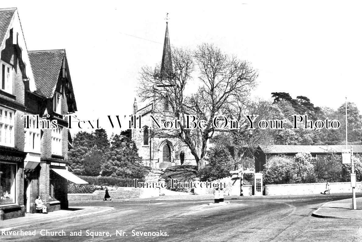 KE 2798 - Riverhead Church & Square, Kent