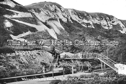 KE 2859 - Warren Railway Station & Zig Zag Path, Folkestone, Kent c1913