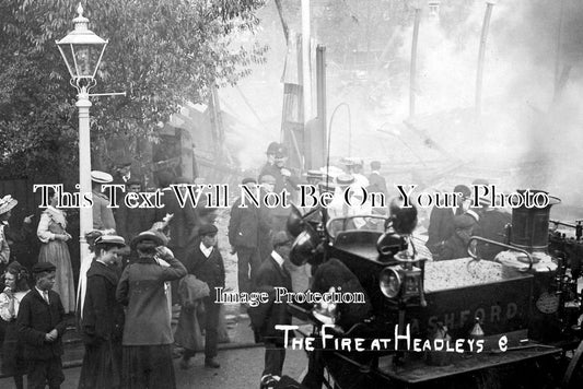 KE 293 - The Fire At Headleys, Ashford, Kent 1906