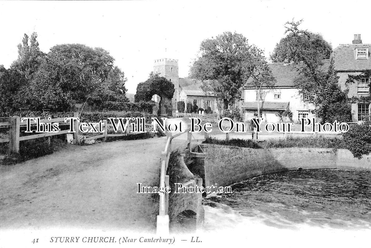 KE 2955 - Sturry Church & Bridge, Kent