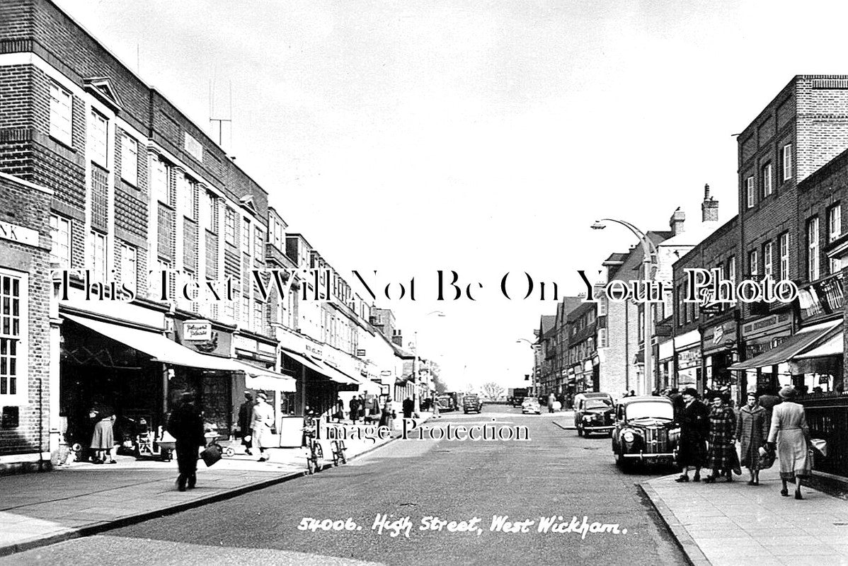 KE 3158 - High Street, West Wickham, Kent c1958