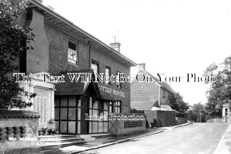 KE 3170 - Edenbridge Hospital & WW1 War Memorial, Kent c1923