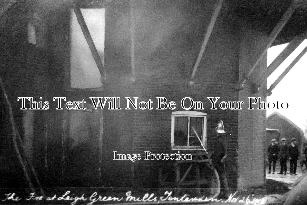 KE 3181 - Fire At Leigh Green Mills, Tenterden, Kent 1913