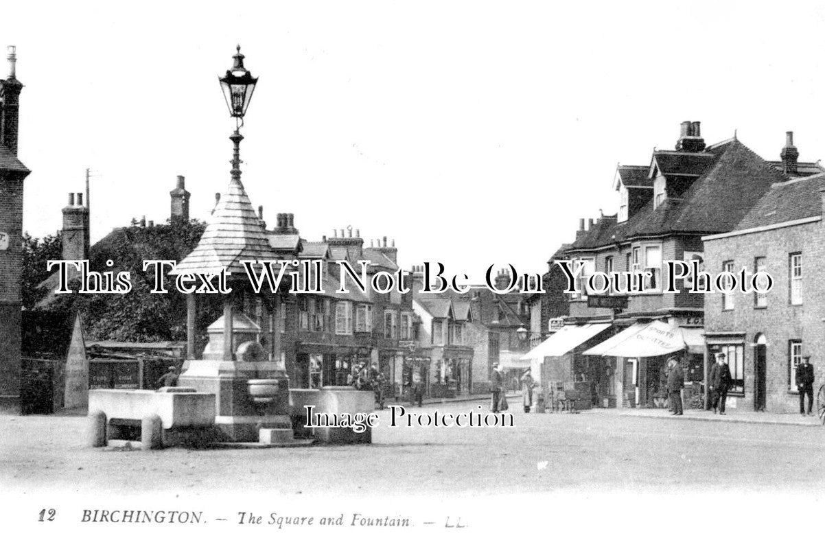 KE 3199 - The Square & Fountain, Birchington, Kent