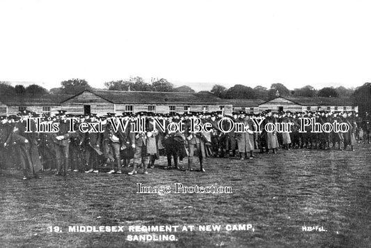 KE 3216 - Middlesex Regiment At New Camp, Sandling, Kent