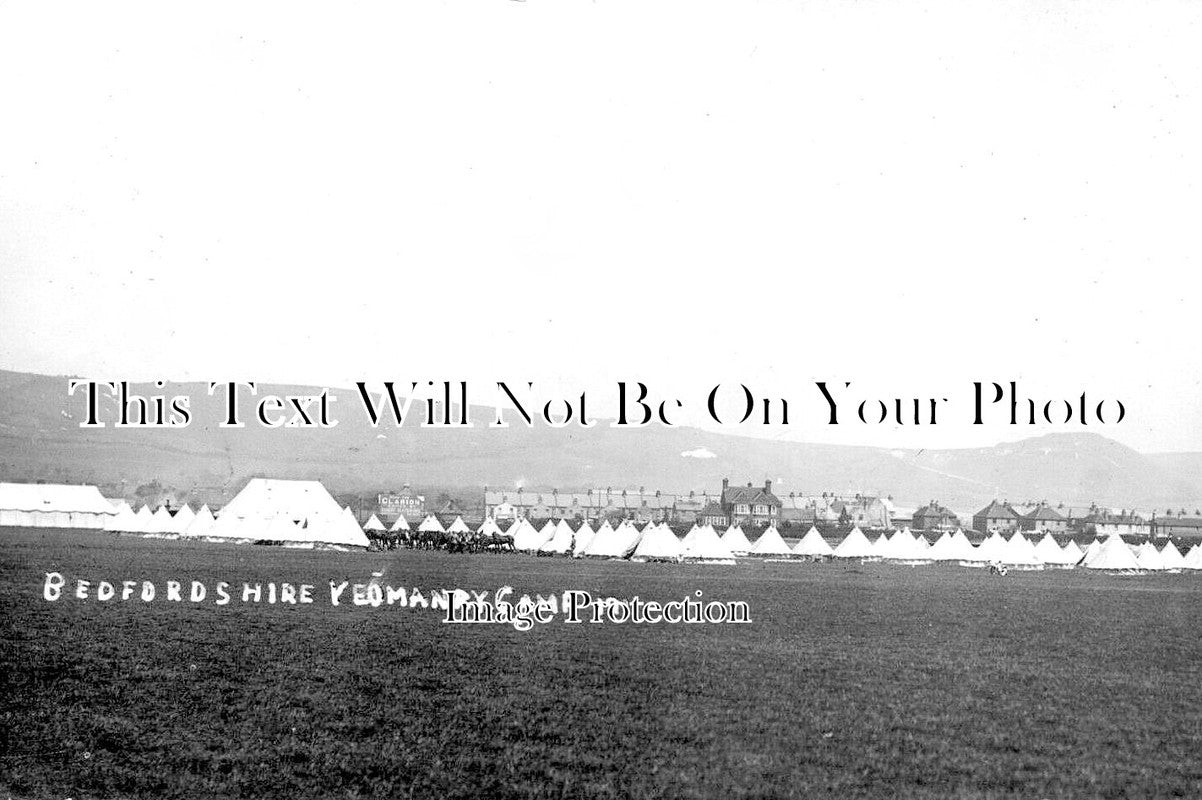 KE 3245 - Bedfordshire Yeomanry Camp, Shorncliffe Camp, Kent c1911