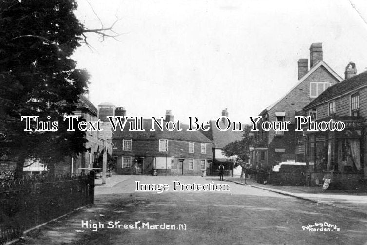 KE 327 - High Street, Marden, Kent c1914