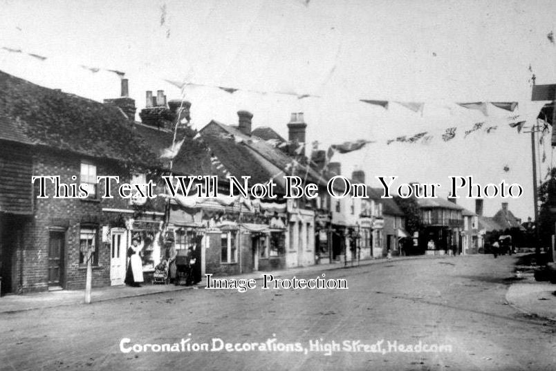 KE 330 - Coronation Decorations, Headcorn, Kent