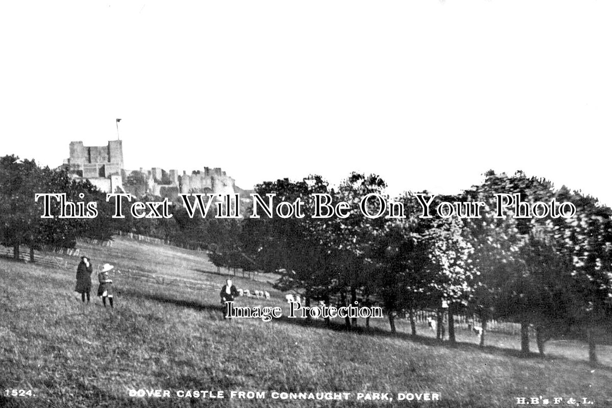 KE 3307 - Dover Castle From Connaught Park, Kent