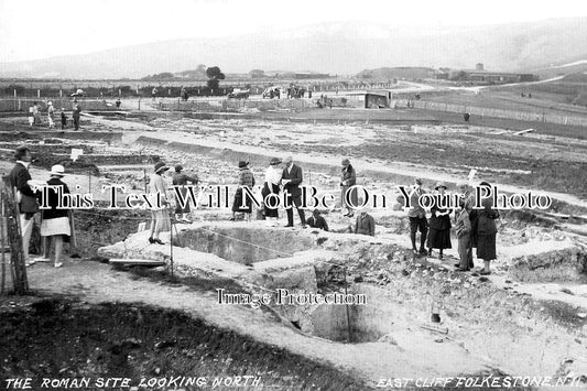 KE 3387 - The Roman Site, East Cliff, Folkestone, Kent