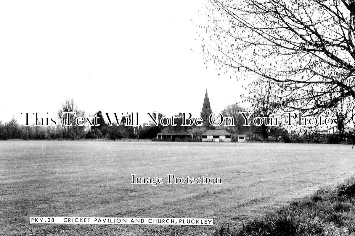 KE 3393 - Cricket Pavilion & Church, Pluckley, Kent