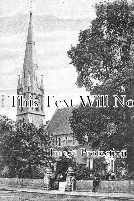 KE 3449 - St Johns Evangelist Church, Parkhill Road, Bexley, Kent c1906