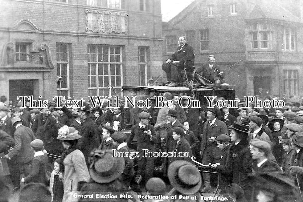 KE 3471 - Tonbridge General Election, Kent 1910