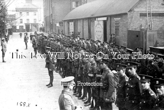 KE 3472 - Soldiers Outside Angel Hotel, Tonbridge, Kent