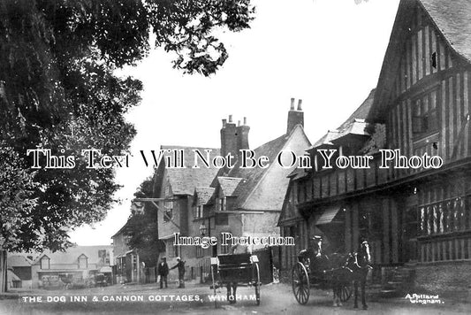 KE 3493 - The Dog Inn & Cannon Cottages, Wingham, Kent
