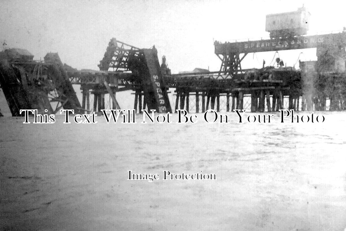 KE 3530 - Dover Admiralty Pier Railhead Storm Damage, Kent c1910