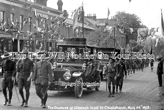 KE 3704 - The Duchess Of Albanys Visit To Chislehurst, Kent 1913