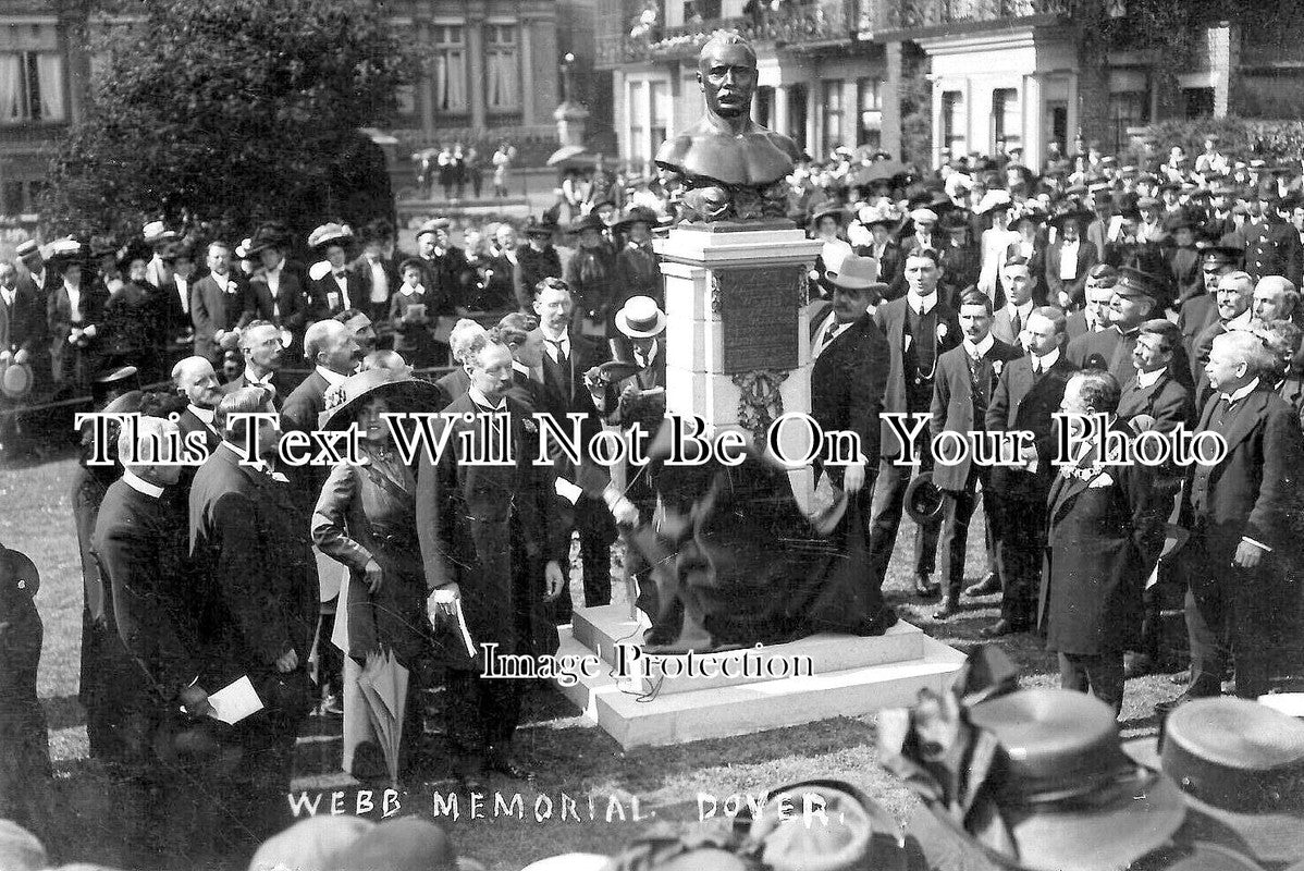 KE 3717 - Captain Webb Memorial Channel Swimmer, Dover, Kent 1910