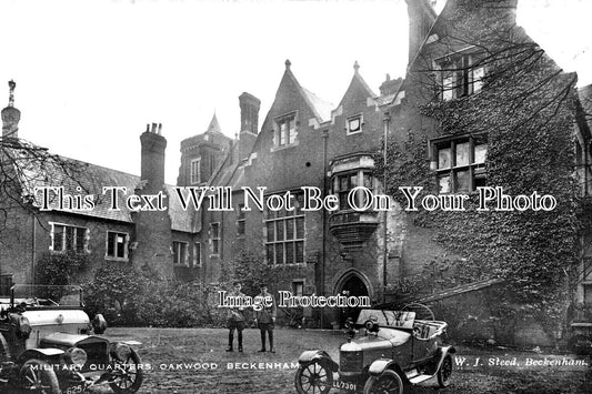KE 3763 - Military Quarters, Oakwood, Beckenham, Kent WW1