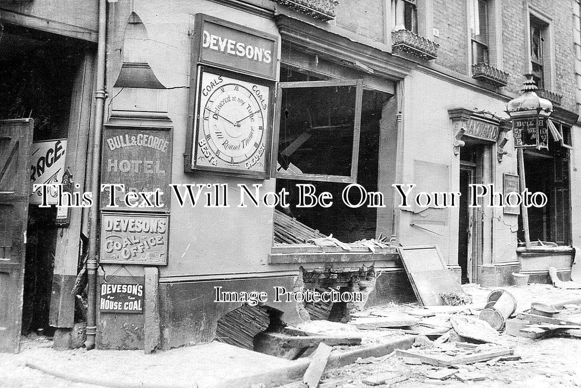 KE 3775 - Zeppelin Raid Damage, George Hotel, Ramsgate, Kent WW1
