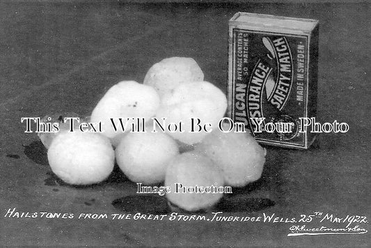 KE 3794 - Hailstones From Tunbridge Wells Great Storm, Kent 1922