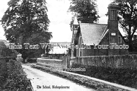 KE 3806 - The School, Bishopsbourne, Kent c1909