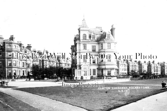 KE 3832 - Clifton Crescent, Folkestone, Kent c1905