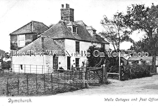 KE 3867 - Wells Cottages & Post Office, Dymchurch, Kent c1918