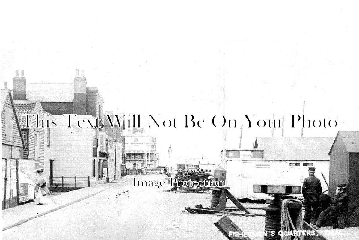 KE 3878 - Fishermens Quarters, Deal, Kent c1909