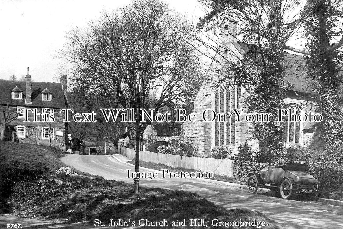 KE 4025 - St Johns Church & Hill, Groombridge, Kent