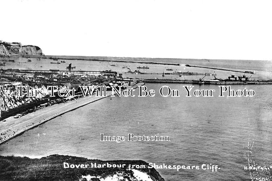 KE 4034 - Dover Harbour From Shakespeare Cliff, Kent