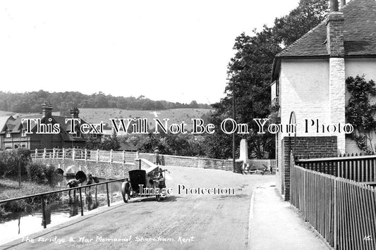 KE 4050 - The Bridge & War Memorial, Shoreham, Kent c1922
