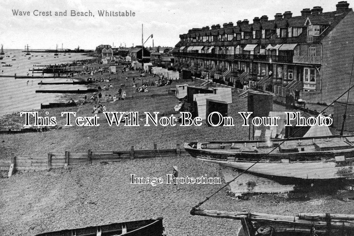 KE 409 - Wave Crest & Beach, Whitstable, Kent