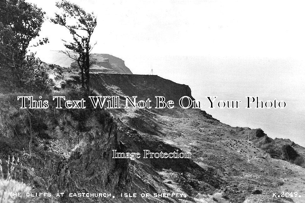 KE 4099 - The Cliffs At Eastchurch, Isle Of Sheppey, Kent c1955